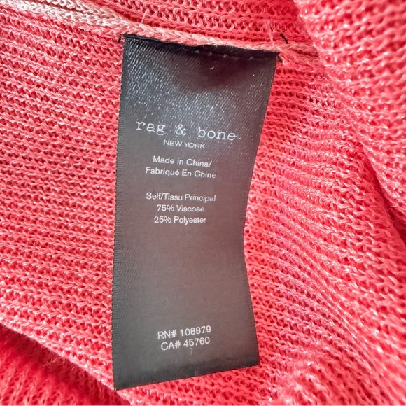 Rag & Bone V-Neck Midi Length Cora Dress Size L - Picture 6 of 7